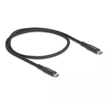 USB-C laidas DeLOCK USB Type-C vyriškas į vyrišką 20Gbps 0,5 m juodas metalinis