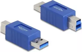 DeLOCK 67213 Keitiklis USB Type-A į USB Type-B Mėlynas