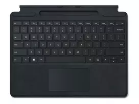 Microsoft Surface Pro Signature Keyboard - Tastatur - mit Beschleunigungsmesser, Trackpad, Surface Slim Pen 2 Ablage- und Ladeschale - QWERTY - GB - S