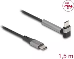 USB kabelis DeLOCK 81172 1,5 m USB-C juodas pilkas USB 2.0