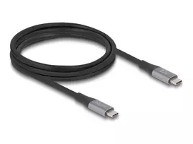 USB laidas DeLOCK 81192 USB4 Gen 2x2 2m USB C juodas pilkas