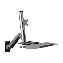 Tripp Lite WWSS1332W WorkWise sieninis darbo vietos laikiklis vienam ekranui, su klaviatūros padėklu, 13"-32" ekranams