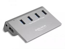 DeLOCK 64181 USB 3.2 Gen 2 Type-A šakotuvas, 10 000Mbit/s, pilkas