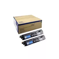 Originali Brother TN-900CTWIN mėlynos spalvos (cyan) kasetė, 2 vnt., lazeriniams spausdintuvams, išeiga 12 000 puslapių