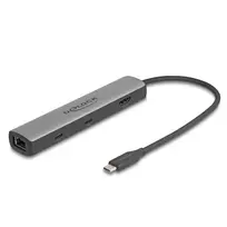 DeLOCK USB Type-C dokavimo stotelė 8K HDMI USB 10Gbps 2.5 Gigabit LAN PD 100W