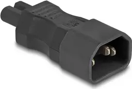 DeLOCK maitinimo adapteris IEC 60320 - C14 į C7 lizdą 2,5 A juodas