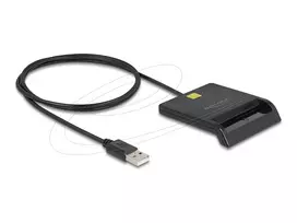 DeLOCK 91724 Juodas USB Type-A kortelių skaitytuvas