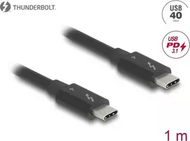 DeLOCK Thunderbolt 4 laidas 40Gbps PD 3.1 240 W 1 m juodas