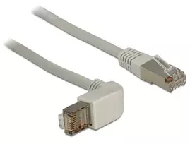 Tinklo kabelis DeLOCK 0,5m Cat.6A RJ-45 S/FTP Pilkas
