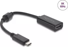 USB Type-C į HDMI adapteris DELOCK 8K 60 Hz HDR HDCP (DP Alt režimas) juodas