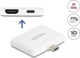 DELOCK USB Type-C adapter į HDMI 4K 60 Hz su duomenimis ir PD 94 W (61087)