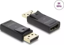 DELOCK aktyvus DisplayPort 1.4 į HDMI adapteris 8K su HDR funkcija, maitinamas USB