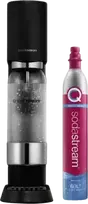 SodaStream Enso juodos spalvos plastikinis gazuotas vandens aparatas, 60 L balionas