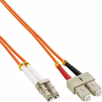 InLine Fiber Optinis Dipleksinis Kabelis LC/SC 50/125µm OM2 0,5m