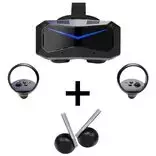 Pimax Crystal Super VR Šalmas, 57 PPD + DMAS Ausinių Rinkinys - juoda