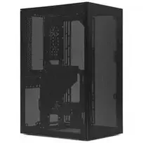 ssupd Meshroom S V2 Mini PC korpusas, ATX palaikymas, tinklinis priekis, PCIe 5.0 paruoštas – juodas