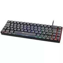 GAMIAC TKL69G SF žaidimų klaviatūra, Kailh Red – juoda/pilka
