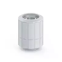 BitsPower tiesioji sukamoji jungtis G1/4 colio vyriškas sriegis prie 16/10mm žarnos – smėliavimo sidabrinė