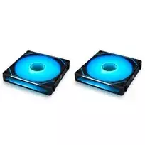 LIAN LI UNI FAN SL-INF 140 ARGB Reverse Blade PWM 4 rinkinys, juoda
