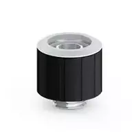 BitsPower tiesioginė jungtis G1/4 išorinis sriegis prie 16/10 mm žarnos — matinė juoda