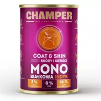 CHAMPER Coat & Skin Monoprotein Salmon šlapias šunų ėdalas - 400g