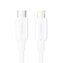 USB-C į Lightning laidas 3A 480Mbps 1m BALTA