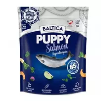 Sausas šuniukų ėdalas BALTICA EXCELLENT Puppy Salmon Hypoalerginis XS/S 1 kg, 30% baltymų, 16% riebalų