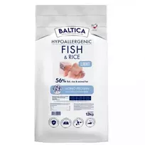 BALTICA Nutraceutic Hypoallergenic Light M Fish with rice - sausi šunų ėdalai su žuvimi ir ryžiais - 12kg