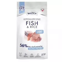 BALTICA Nutraceutic Hypoallergenic Light M Fish with rice - sausi šunų ėdalai su žuvimi ir ryžiais - 3kg