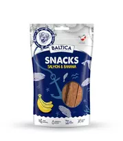 BALTICA Snacks Lašiša su bananais – šunų skanėstas – 80 g