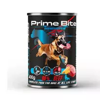 PRIME BITE Monoprotein Jautiena su morkomis - šlapias šunų ėdalas - 400g