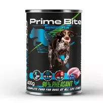 PRIME BITE Monoprotein Fazanas su uogomis - šlapias šunų ėdalas - 400g
