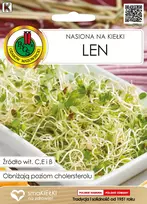 Sėkliniai sėklai Apte Flax (Len) 10 g – valgomosios linų sėklos daiginimui su riešutų skoniu