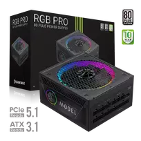 Gamemax RGB PRO 1300P 1300W maitinimo blokas, 80 PLUS Platinum