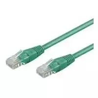 Wentronic Goobay CAT 6 jungiamasis laidas, U/UTP, žalias, 0,5 m - CCA vario mišinys (68435)