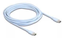 DeLOCK USB C laidas USB 2.0 4m mėlynas 81236