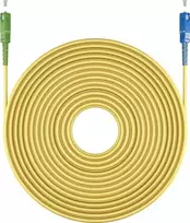 Goobay 59664 Skaidulinis optinis kabelis 20 m SC/APC SC/UPC FTTH OS2 Geltonas