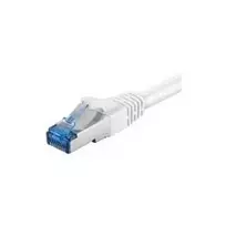 Wentronic Goobay CAT 6a Patch Laidas, S/FTP (PiMF), Baltas, 2 m - LSZH Halogen-Free, Varis (93749)