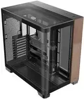 Antec Constellation C8 Curve Wood E-ATX Mid Tower korpusas su stiklo paneliais (Juodas)