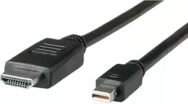 ROLINE 11.04.5796 – HDMI (M) į Mini DisplayPort (M) vaizdo laidas, 2 m, ekranuotas, juodas
