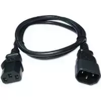 Zebra CS-CAB-IEC-L maitinimo laidas, juodas, 1 m, C13/C14