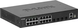 D-Link 20 prievadų Gigabit išmanusis valdomas jungiklis su 4 x 10G SFP+ prievadais