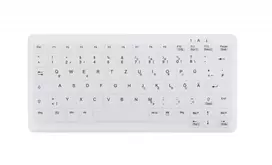 Contour Design Active Key Contour ClassicClean medicininė klaviatūra IP68 mini laidinė balta DE C4110