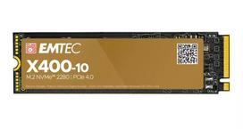 SSD M.2 4 TB EMTEC X400-10 — PCIe 4.0 NVMe, 7400MB/s skaitymas, 7000MB/s rašymas
