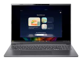 Nešiojamas kompiuteris Acer Aspire 16 AI A16-52M-916J — Intel Core Ultra 9 288V, 16 colių WUXGA (1920x1200), 32GB LPDDR5x, 1 TB SSD, Intel Arc 140V, Windows 11 Home, pilka
