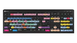 Klaviatūra LogicKeyboard LKB-PSO3-A2PC-DE – pilno dydžio USB QWERTZ vokiška, 108 klavišų, LED foninis apšvietimas, 1,8 m laidas