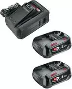 GARDENA 14914-20 Starter rinkinys QC AL 18V-44 + 2 x 2,5 Ah SoC akumuliatorius ir įkroviklis 18 V 2,5 Ah Li-Ion (14914-20)