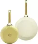 Keptuvių rinkinys GreenPan Padova Reserve – aliuminis, geltona, Ø20 cm ir Ø26 cm (2 vnt.)