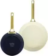 Keptuvių rinkinys GreenPan Padova Reserve – aliuminis, tamsiai mėlyna/geltona, Ø20 cm ir Ø26 cm, 2 vnt.