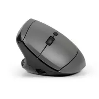 BakkerElkhuizen MidWay pelė kairiarankiams, vertikali, optinė, RF Bluetooth + USB Type-C, 2400 DPI, pilka, juoda